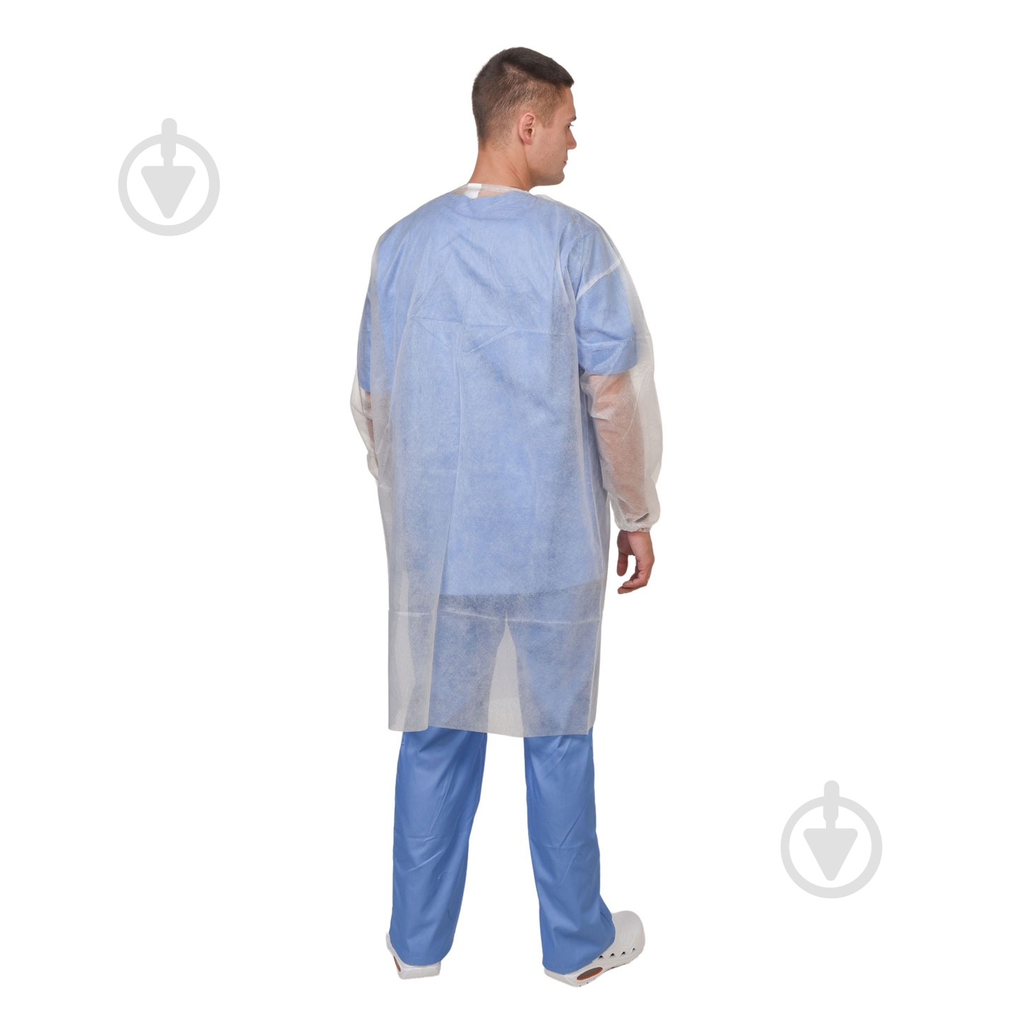 Халат полипропиленовый BeSafe на застежке-липучке р. XXL рост 3-4 14785 белый - фото 3 Халат полипропиленовый BeSafe на застежке-липучке р. XXL рост 3-4 14785 белый - фото 3