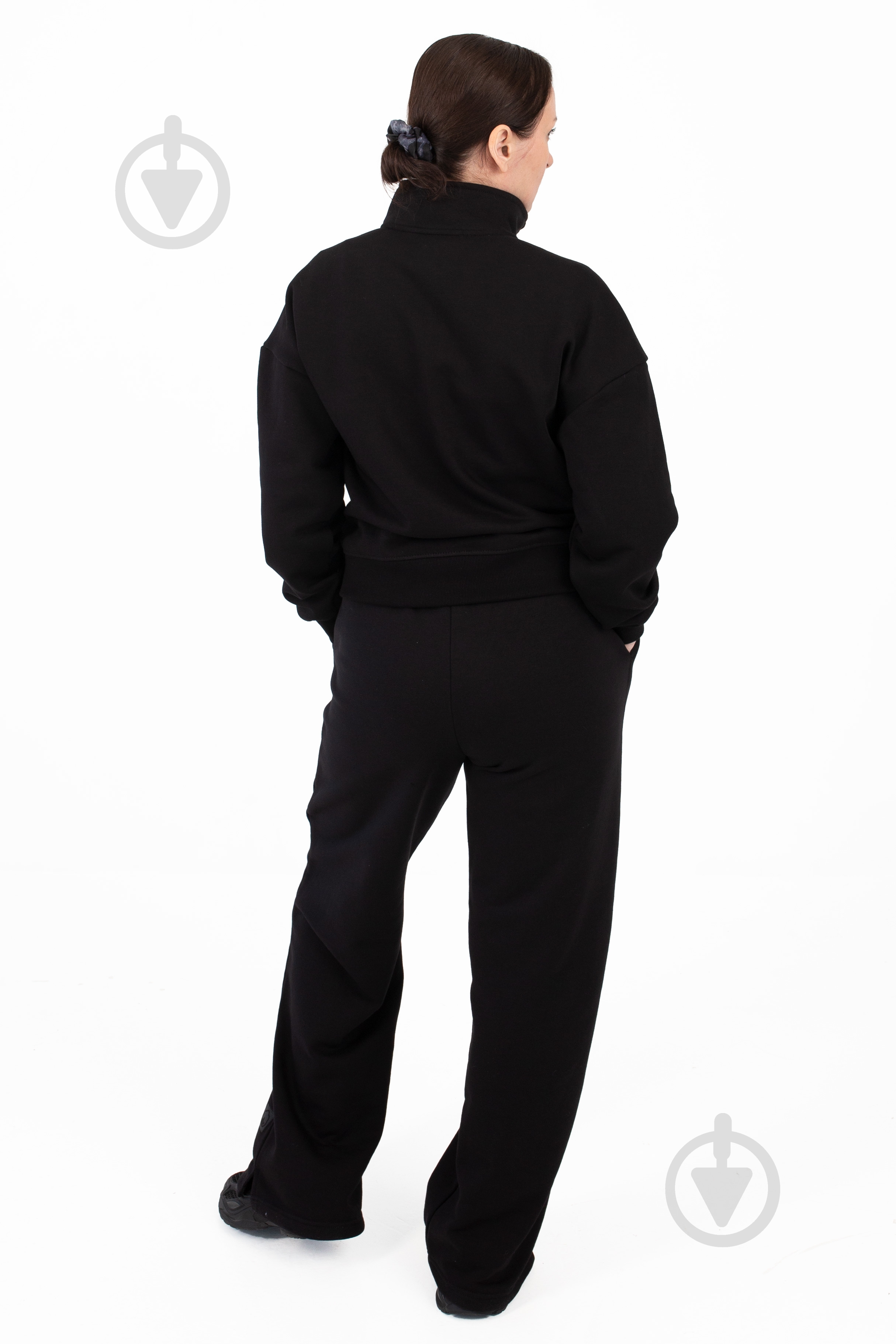 Джемпер BAVOVNA ESS HALF ZIP FT BVNW110-010 р.S черный - фото 8