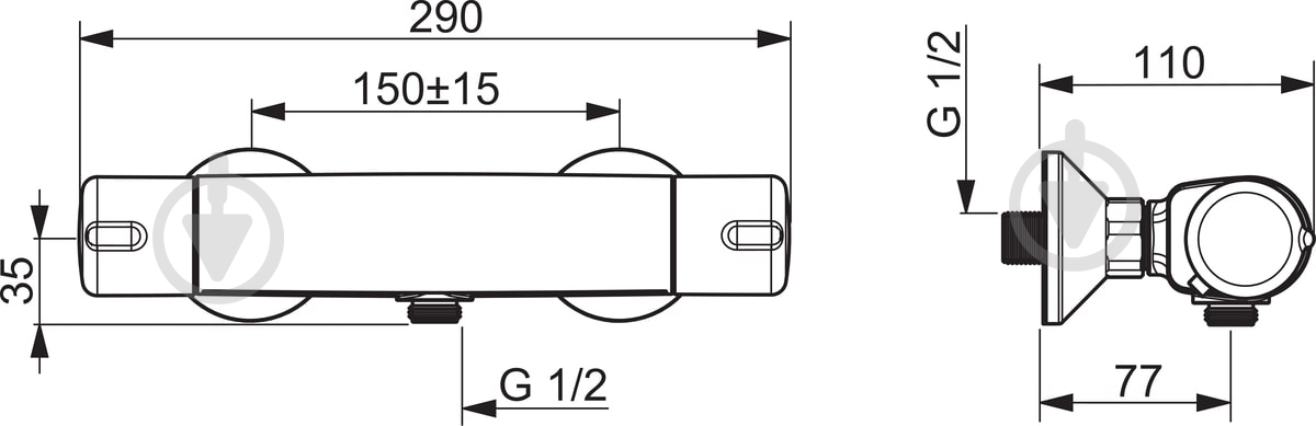 Термостат для душа Oras Nova New 9470U - фото 2