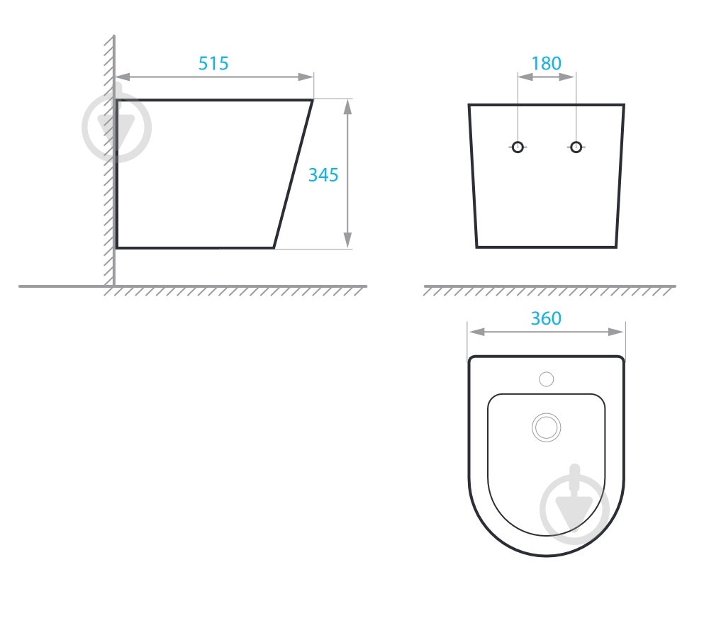 Биде подвесное Koller Pool ORION OR-0515-B - фото 3