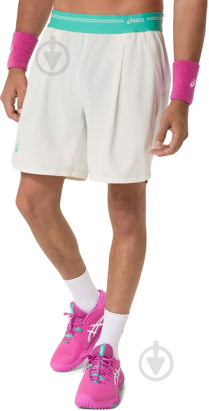 Шорты Asics GAME 7IN SHORT 2041A382-100 р. M белый - фото 1