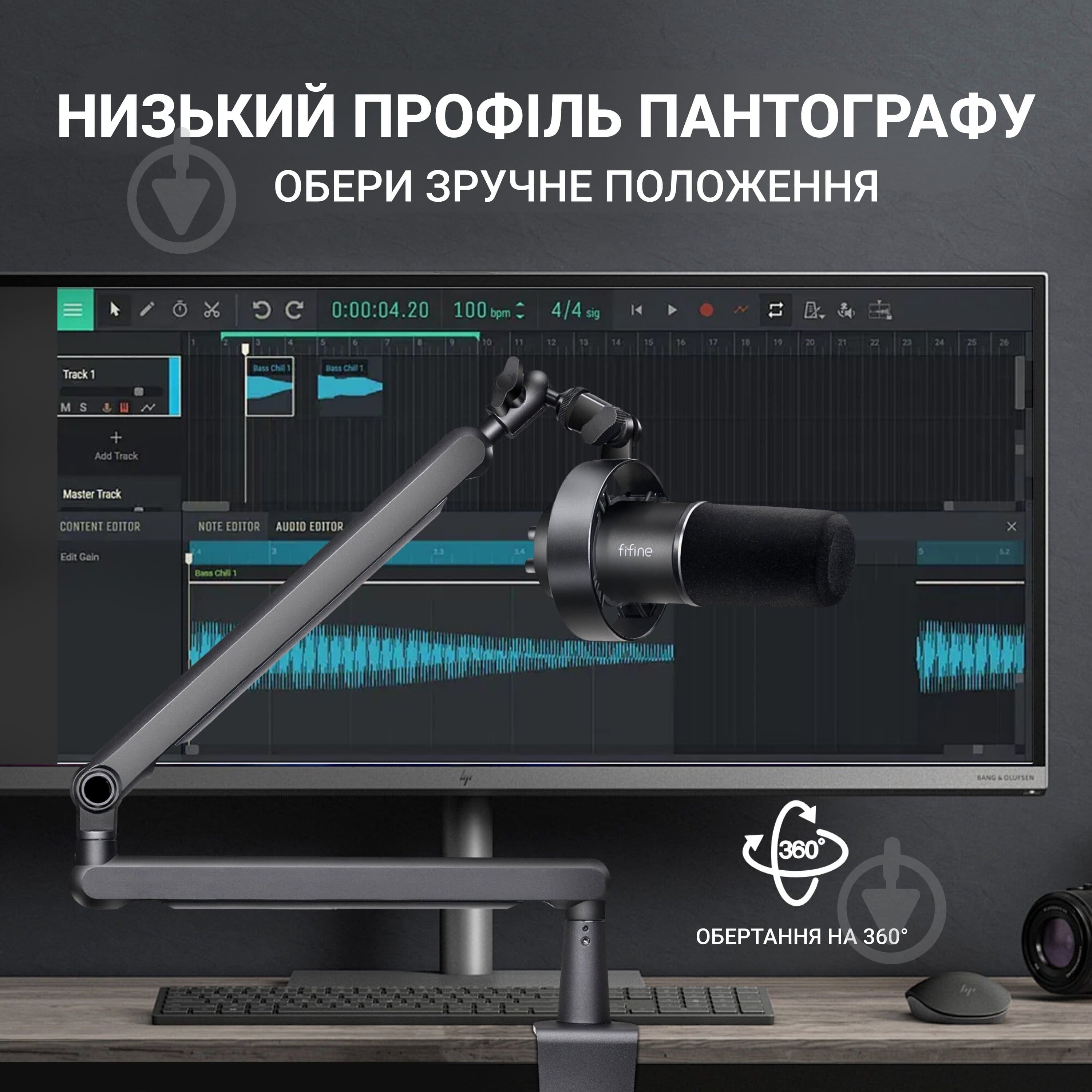 Микрофон FIFINE USB/XLR Black (T688) - фото 8 Микрофон FIFINE USB/XLR Black (T688) - фото 8