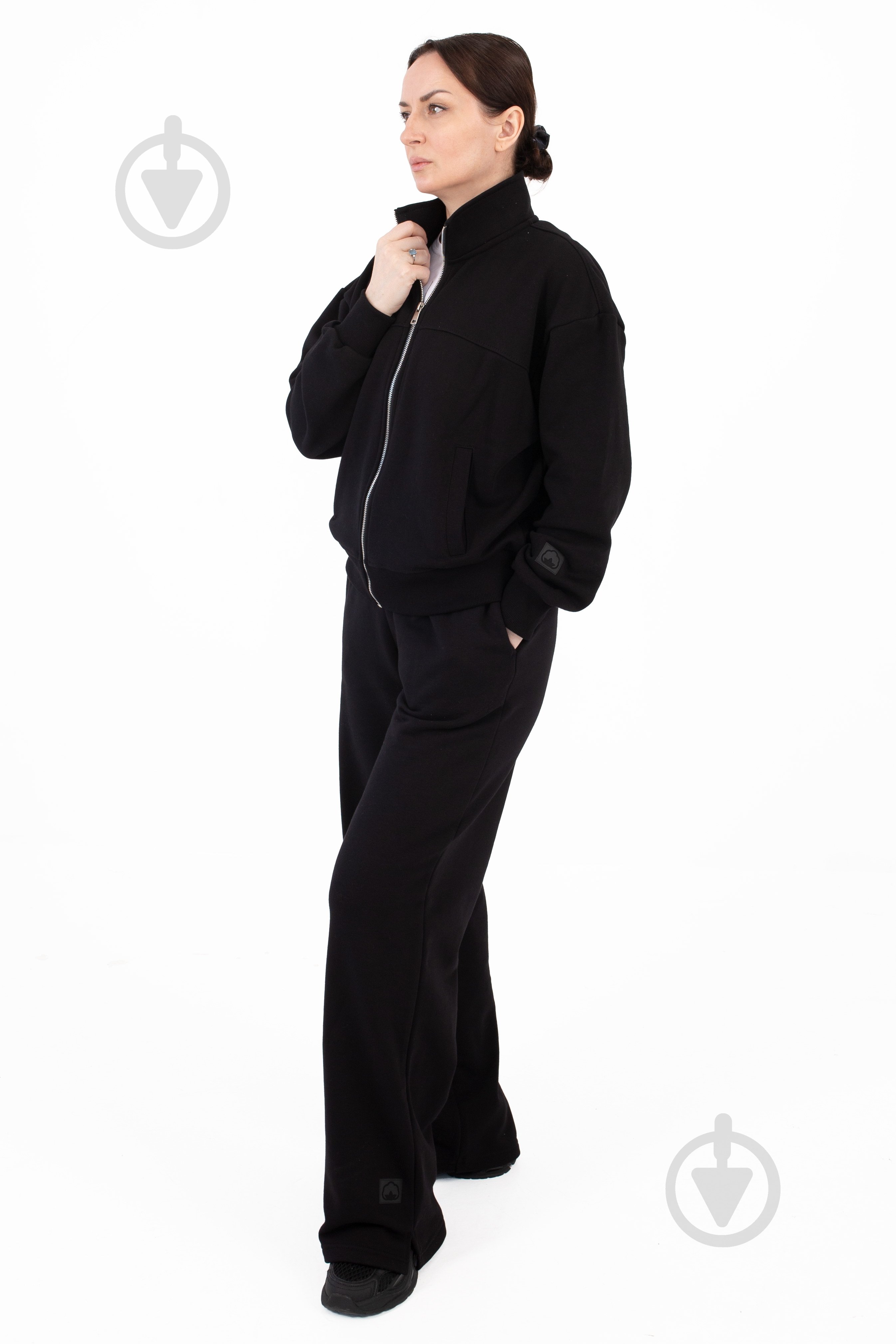 Джемпер BAVOVNA ESS FZ TRACK JKT FT BVNW111-010 р.S чорний - фото 5