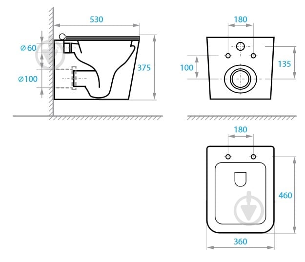 Унитаз подвесной Koller Pool KVADRO - фото 5