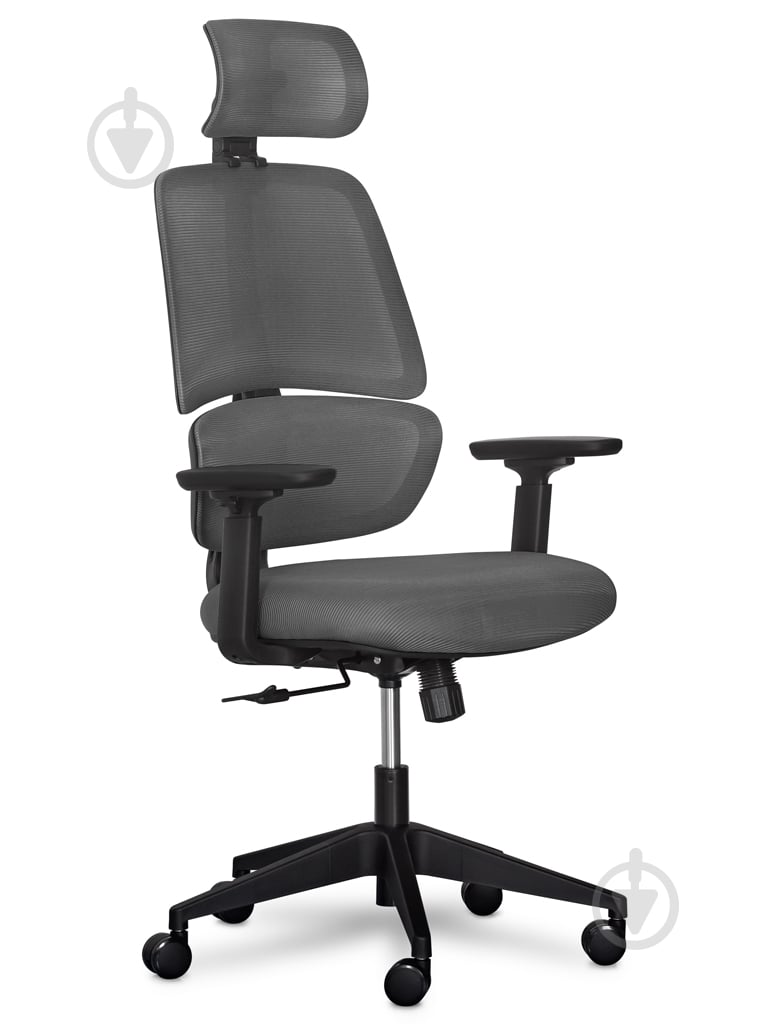 Крісло Mealux Leo Air Dark Grey (Y-543 KBG) сірий - фото 1 Крісло Mealux Leo Air Dark Grey (Y-543 KBG) сірий - фото 1