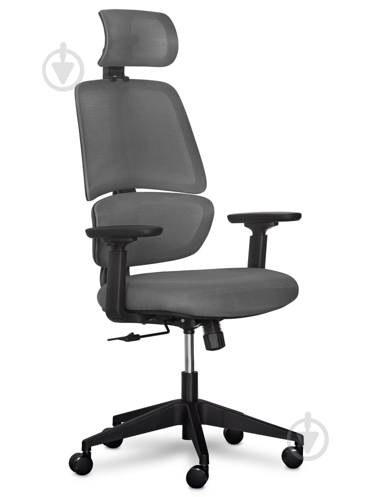 Крісло Mealux Leo Air Dark Grey (Y-543 KBG) сірий - фото 4 Крісло Mealux Leo Air Dark Grey (Y-543 KBG) сірий - фото 4