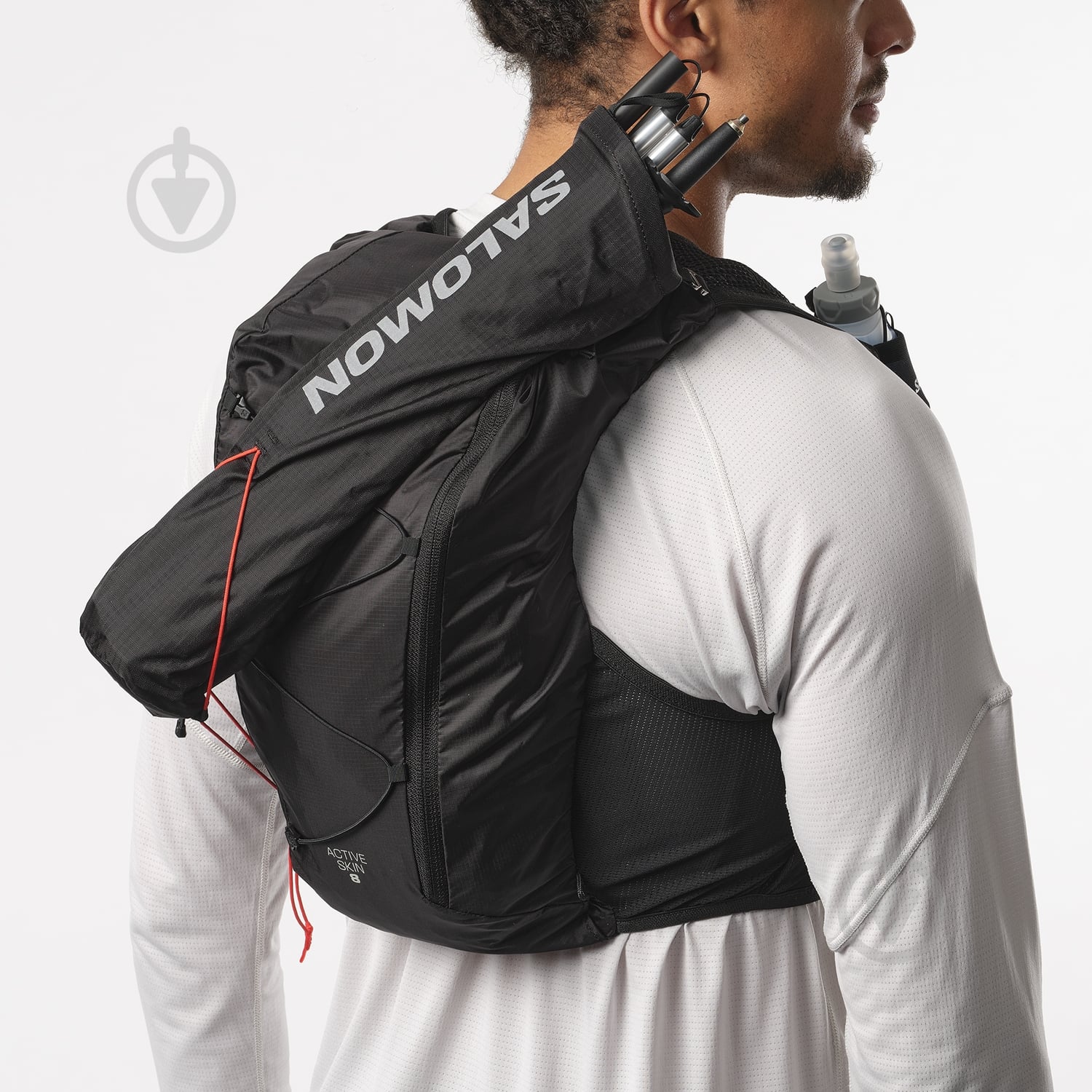 ᐉ Рюкзак Salomon ACTIVE SKIN 8 SET S LC2177800 8 л чорний • Краща