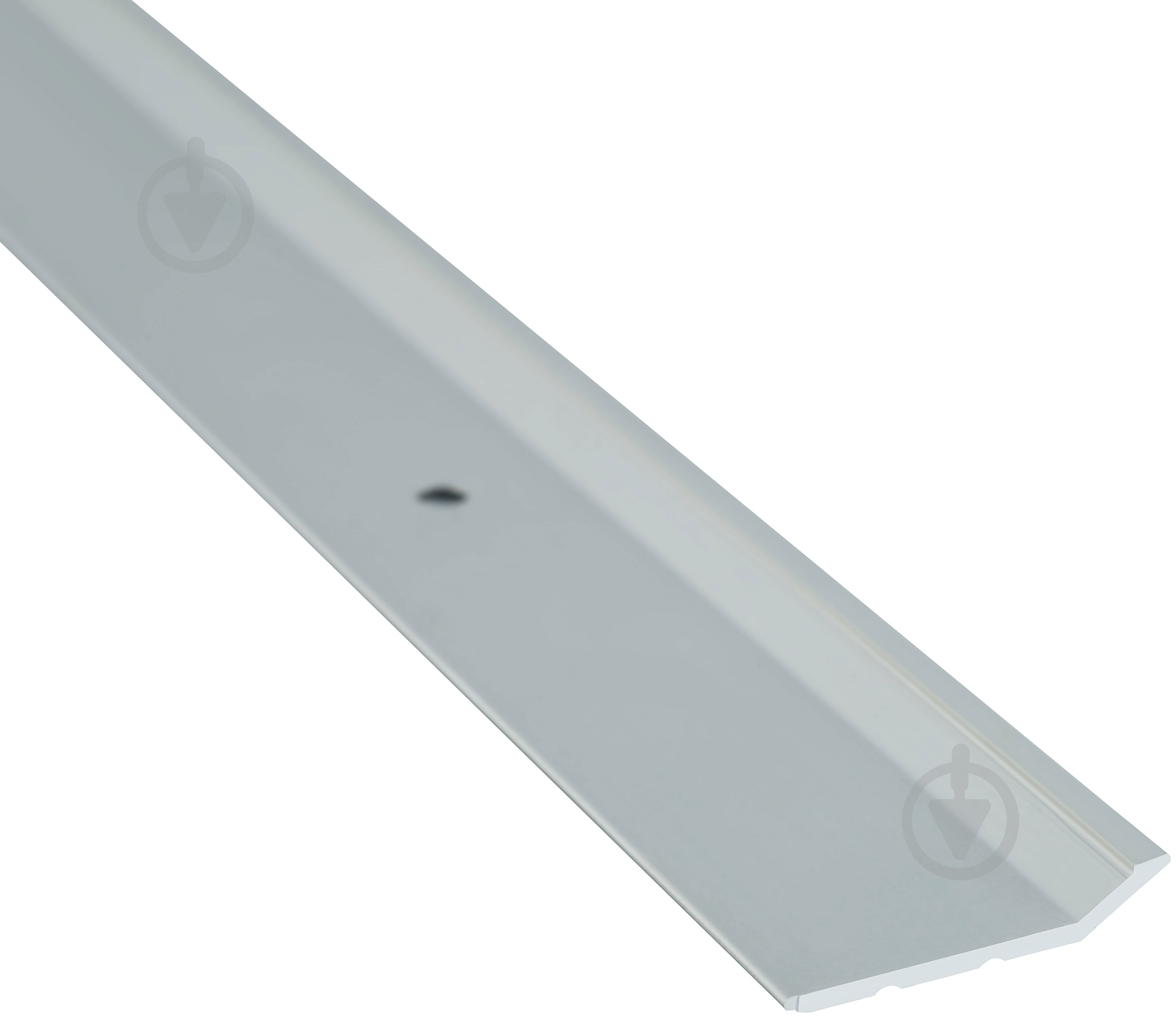 Поріжок алюмінієвий рифлений Braz Line 30х2700 мм срібло BLB-5201-10-0115-З.27 - фото 2