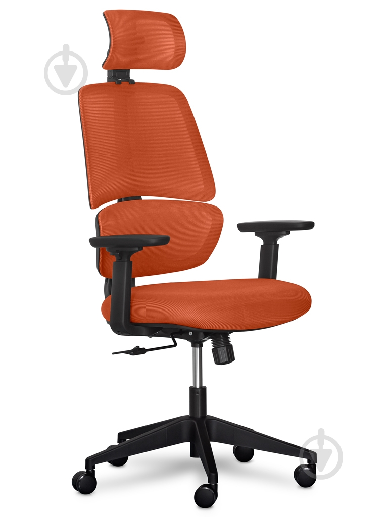 Крісло Mealux Leo Air Orange (Y-543 KBY) помаранчевий - фото 1