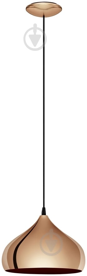 Подвес Eglo Hapton 1x60 Вт E27 медь 49449 - фото 1