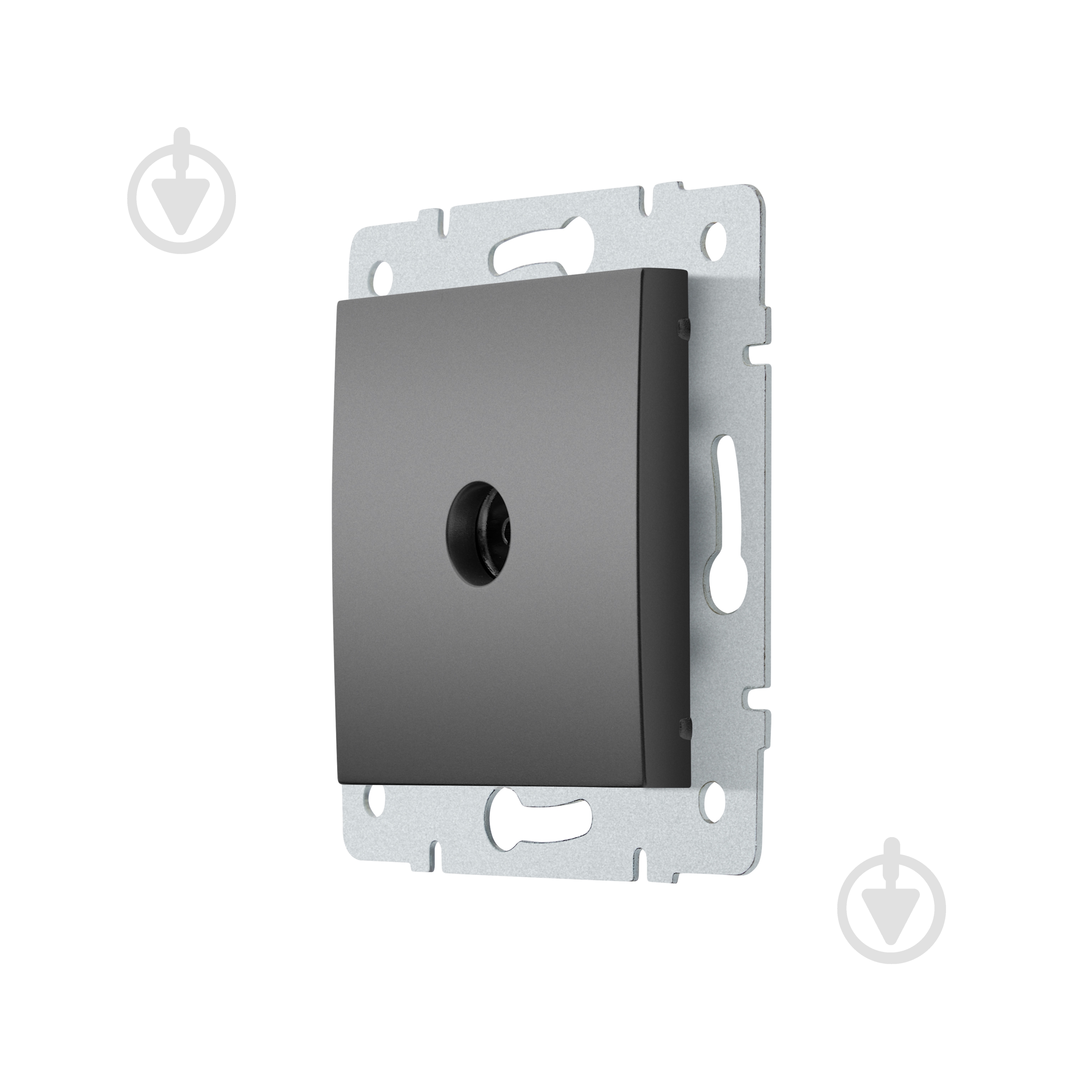 Розетка TV TV прохідна HausMark Stelo IP20 антрацит 501-4288-129 - фото 1