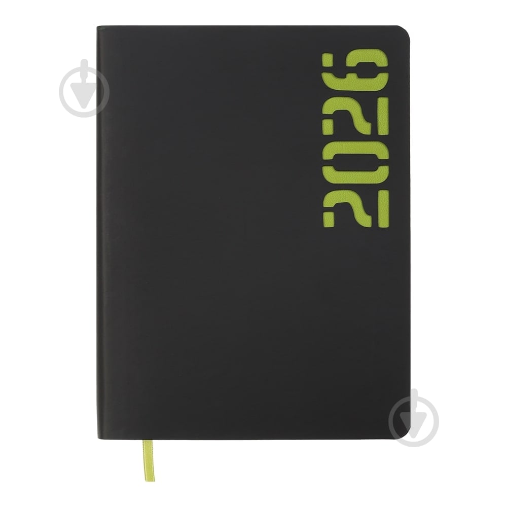 Дневник датированный Neon A5 Buromax A5 2026 BM.21153-08 черный с желтым - фото 1