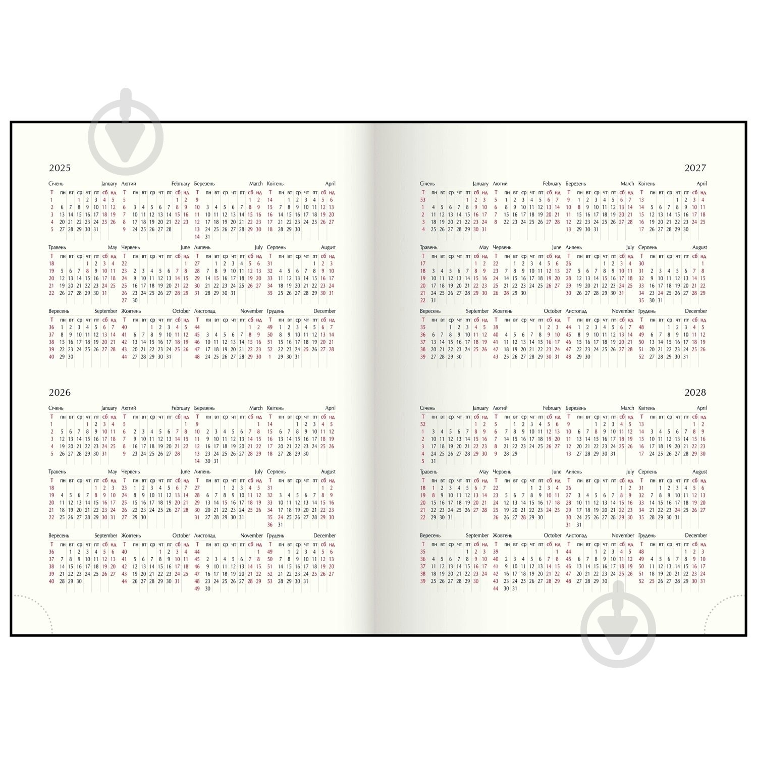 Щоденник датований поліграфічний MELODY Buromax A5 2026 BM.21163-12 білий із малюнком - фото 12