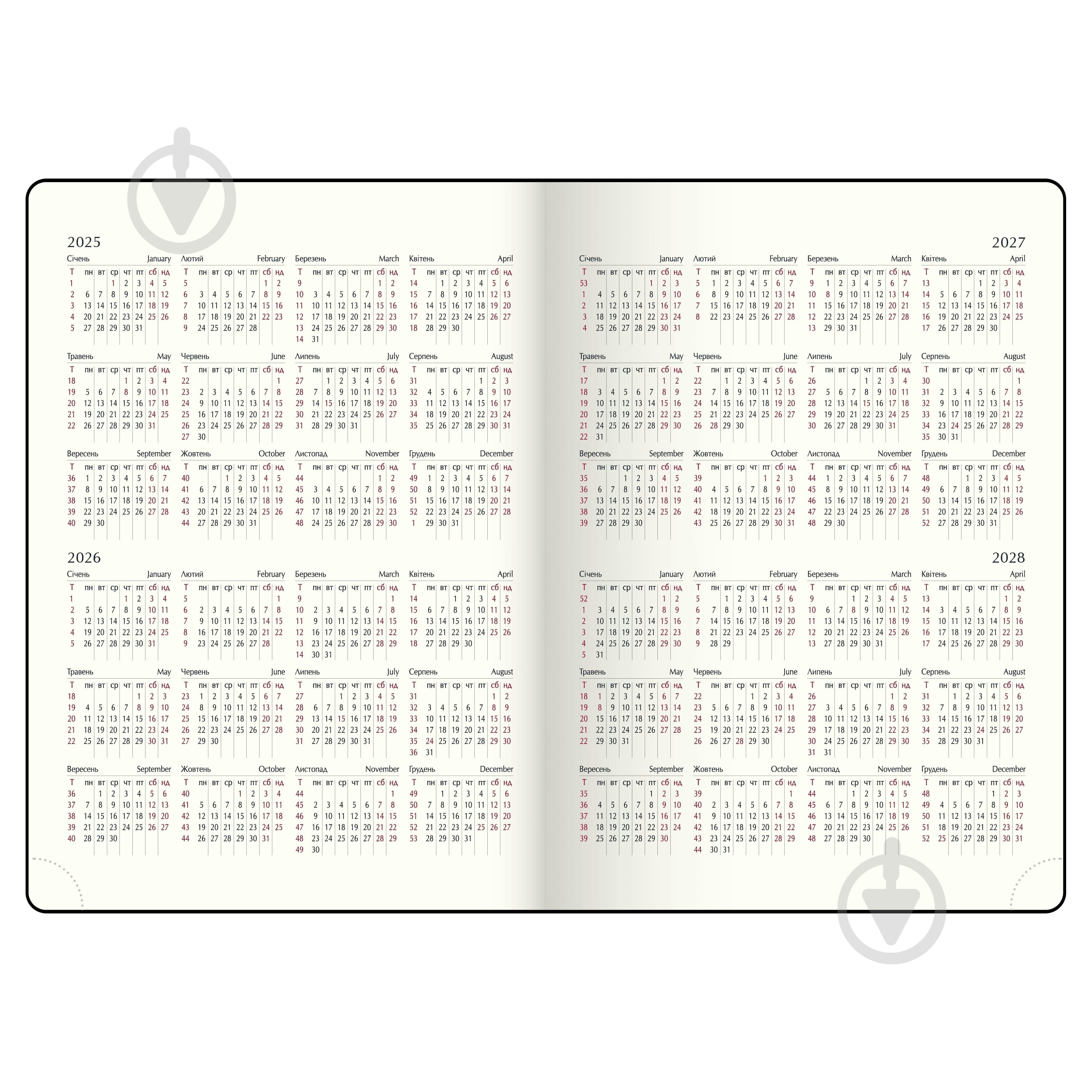 Еженедельник датированный SALERNO Buromax A4 2026 BM.2781-02 синий - фото 14 Еженедельник датированный SALERNO Buromax A4 2026 BM.2781-02 синий - фото 14