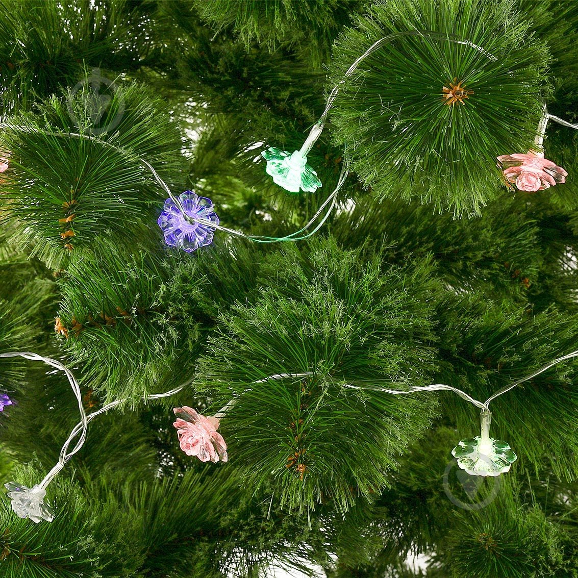 Электрогирлянда линейная Девилон разноцветная 651887 встроенный светодиод (LED) 20 ламп 3 м - фото 1