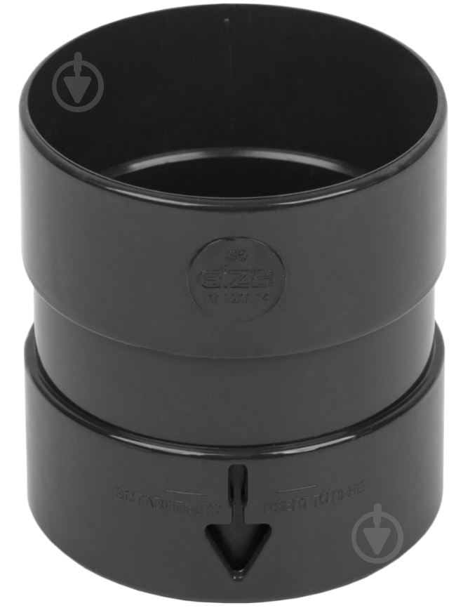 Муфта труби Giza 85 мм графіт - фото 1 Муфта труби Giza 85 мм графіт - фото 1