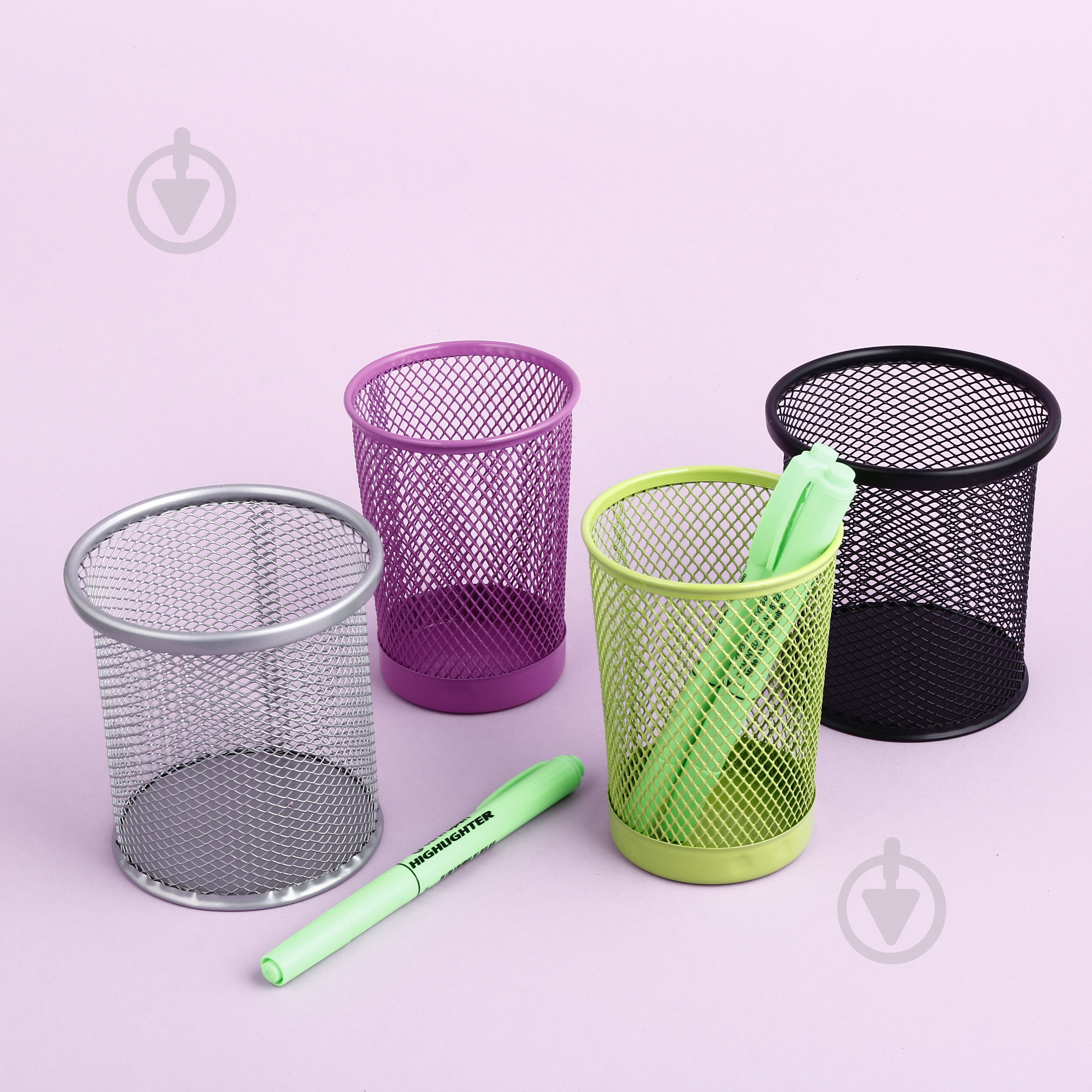 Підставка для ручок Standart метал 9х8,3х9,6 см сірий Nota Bene - фото 2