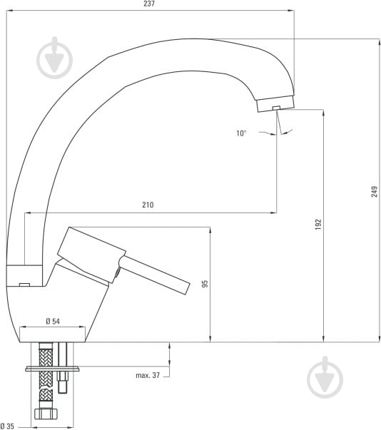 Смеситель для кухни Deante Aster BCA 066M - фото 2