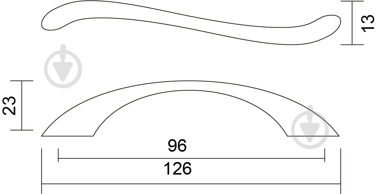 Мебельная ручка скоба DC DN 83 G2 96 мм хром - фото 2 Мебельная ручка скоба DC DN 83 G2 96 мм хром - фото 2