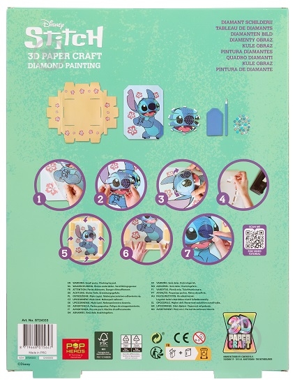 Арт-мозаика Disney STITCH 3D в рамке ST24333 - фото 3