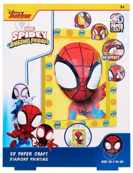 Арт-мозаика Disney Spidey 3D в рамке SP24333 - фото 1 Арт-мозаика Disney Spidey 3D в рамке SP24333 - фото 1