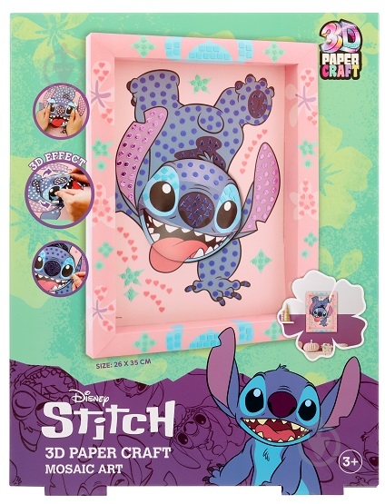 Арт-мозаика Disney STITCH 3D в рамке ST24334 - фото 1