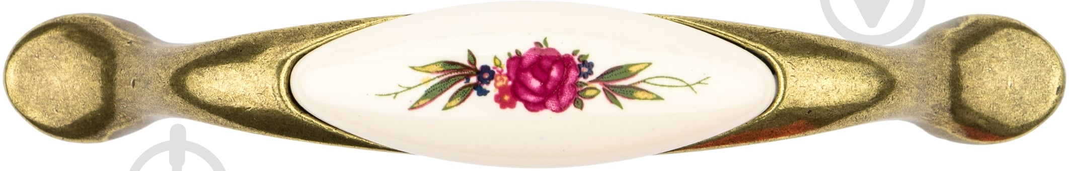 Мебельная ручка скоба DC DP 196 AB/MLK роза 96 мм античная бронза - фото 3