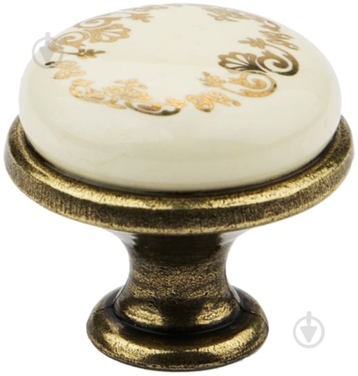 Мебельная ручка кнопка DC DG 193 AB/MLK латунь - фото 2