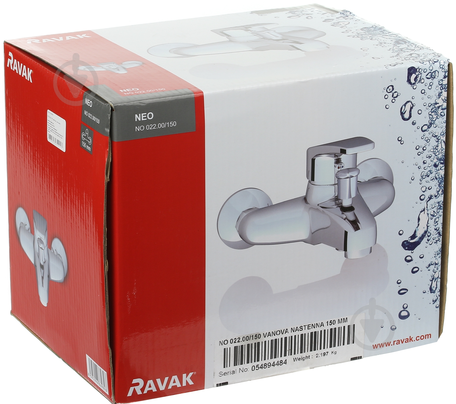 Смеситель для ванны Ravak NO 022.00/ 150 (X070017) - фото 3 Смеситель для ванны Ravak NO 022.00/ 150 (X070017) - фото 3