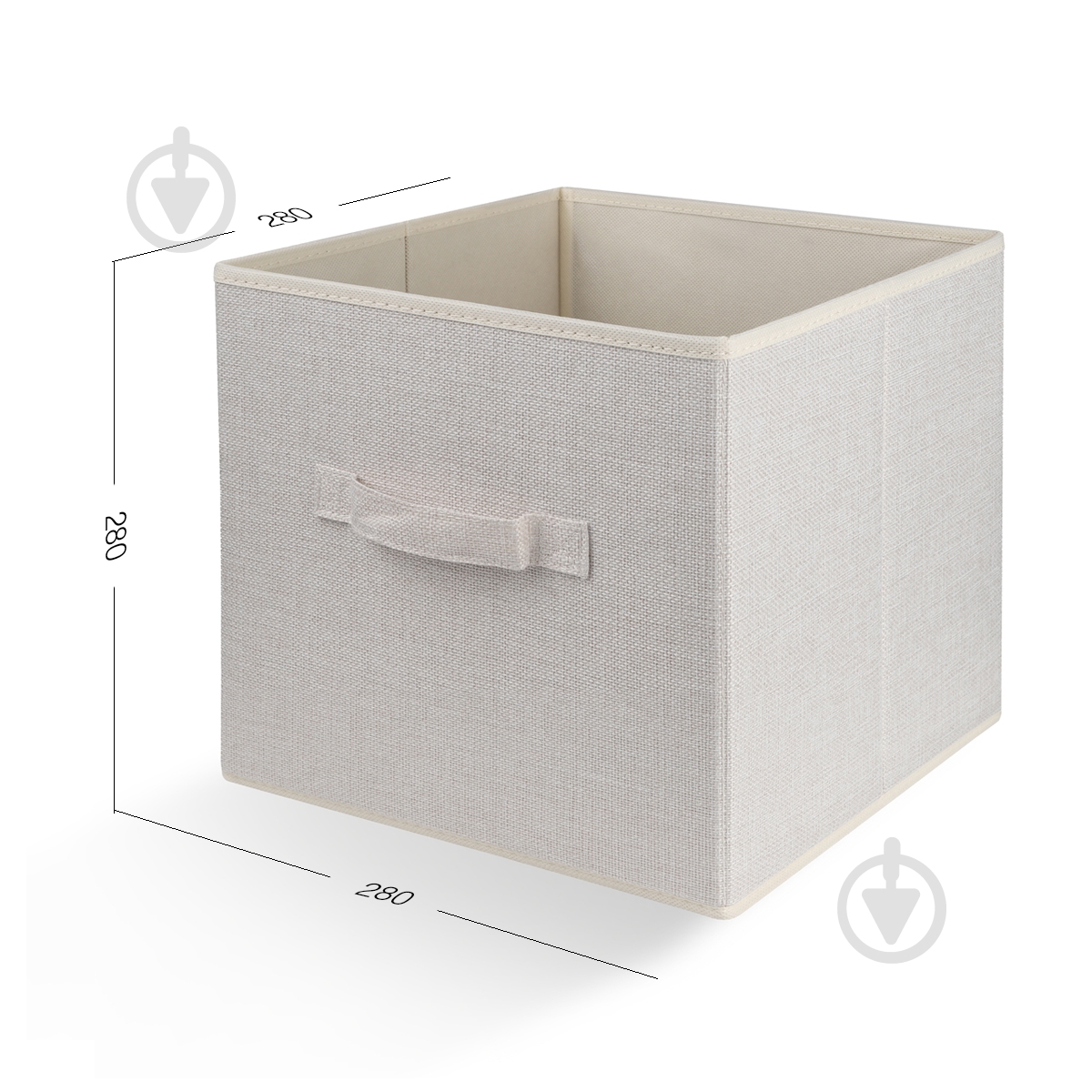 Ящик для зберігання MVM TH-08 CREAM 280x280x280 мм - фото 2