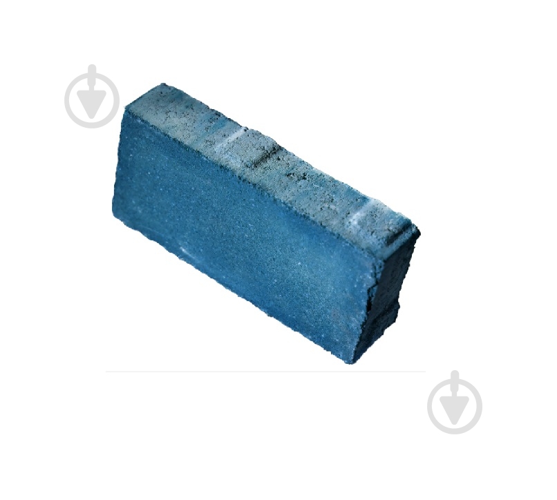 Тротуарная плитка МОНОЛИТ Кирпич (прессованный) 80 мм синий - фото 1