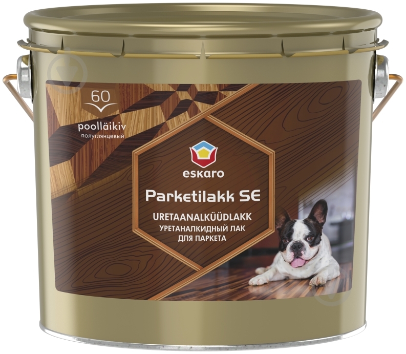 Лак для підлоги Parketilakk SE60 Eskaro напівглянець 2,5 л - фото 1