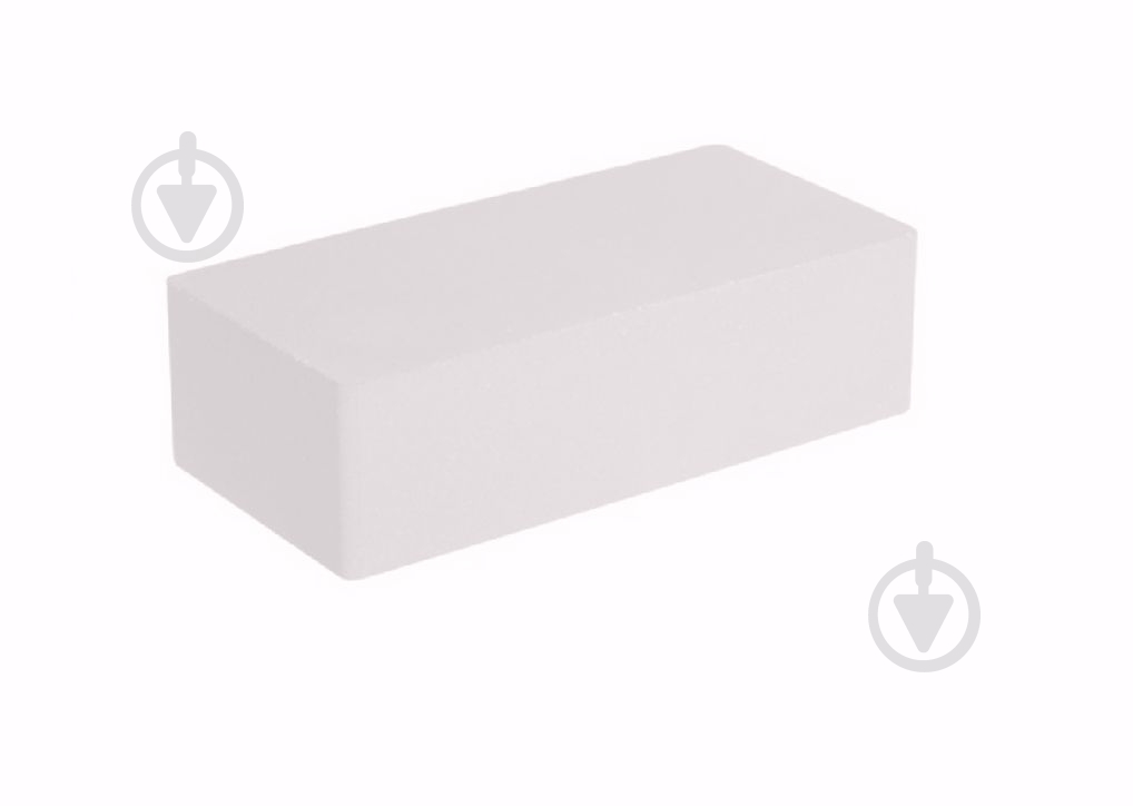 Тротуарная плитка МОНОЛИТ Кирпич (прессованный) 80 мм белый - фото 1