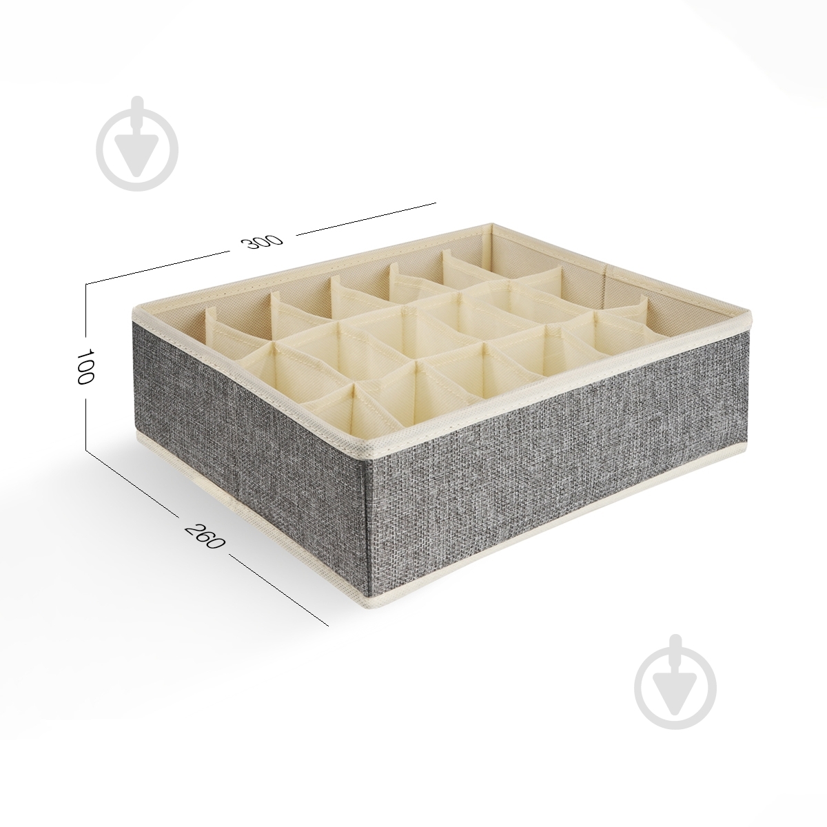 Органайзер MVM TH-09-18 LIGHT GRAY 100x300x260 мм - фото 2