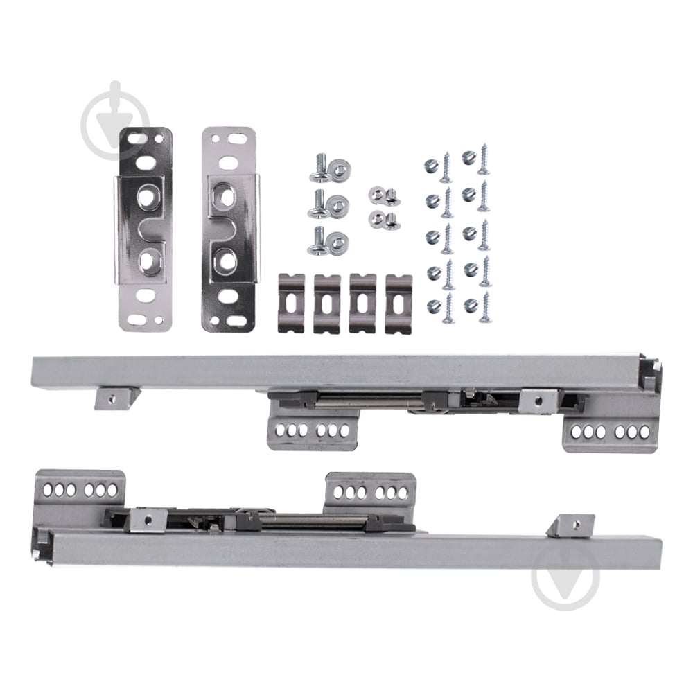 Карго DC 200 мм 2 полиці повного висування з плавним дотягом хром - фото 3