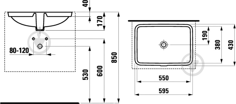 Умывальник Laufen Pro S - фото 2
