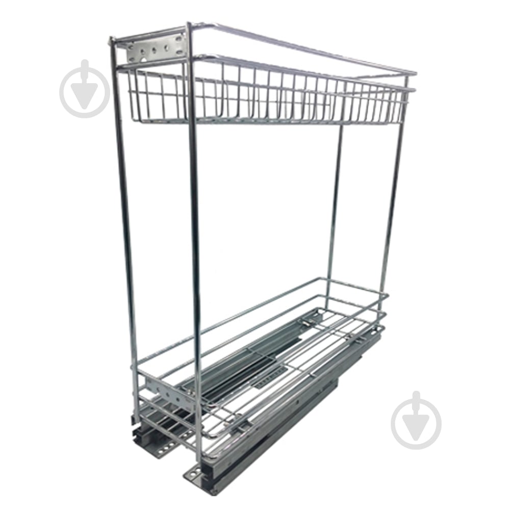 Карго DC 300 мм 2 полки полного выдвижения с плавной доводкой хром - фото 1