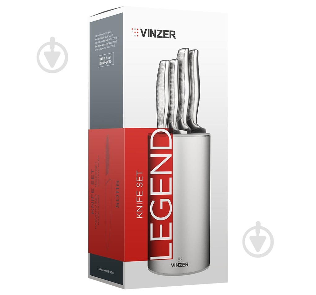 Набор ножей Vinzer LEGEND 5 предметов 50116 - фото 5