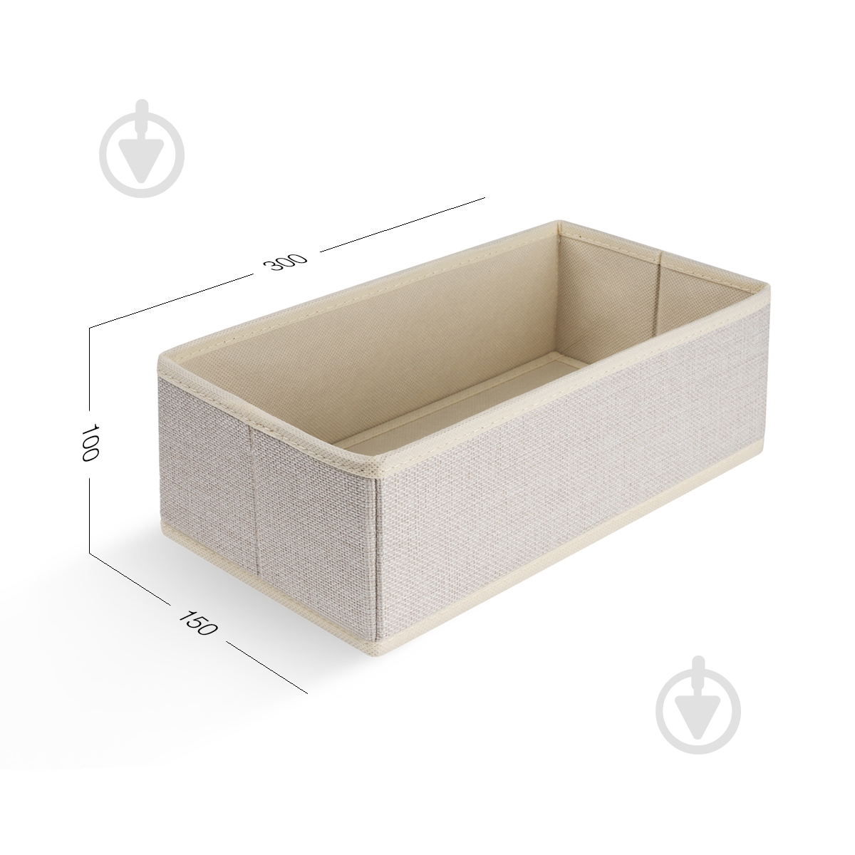 Ящик для зберігання MVM TH-28 CREAM 100x150x300 мм - фото 2