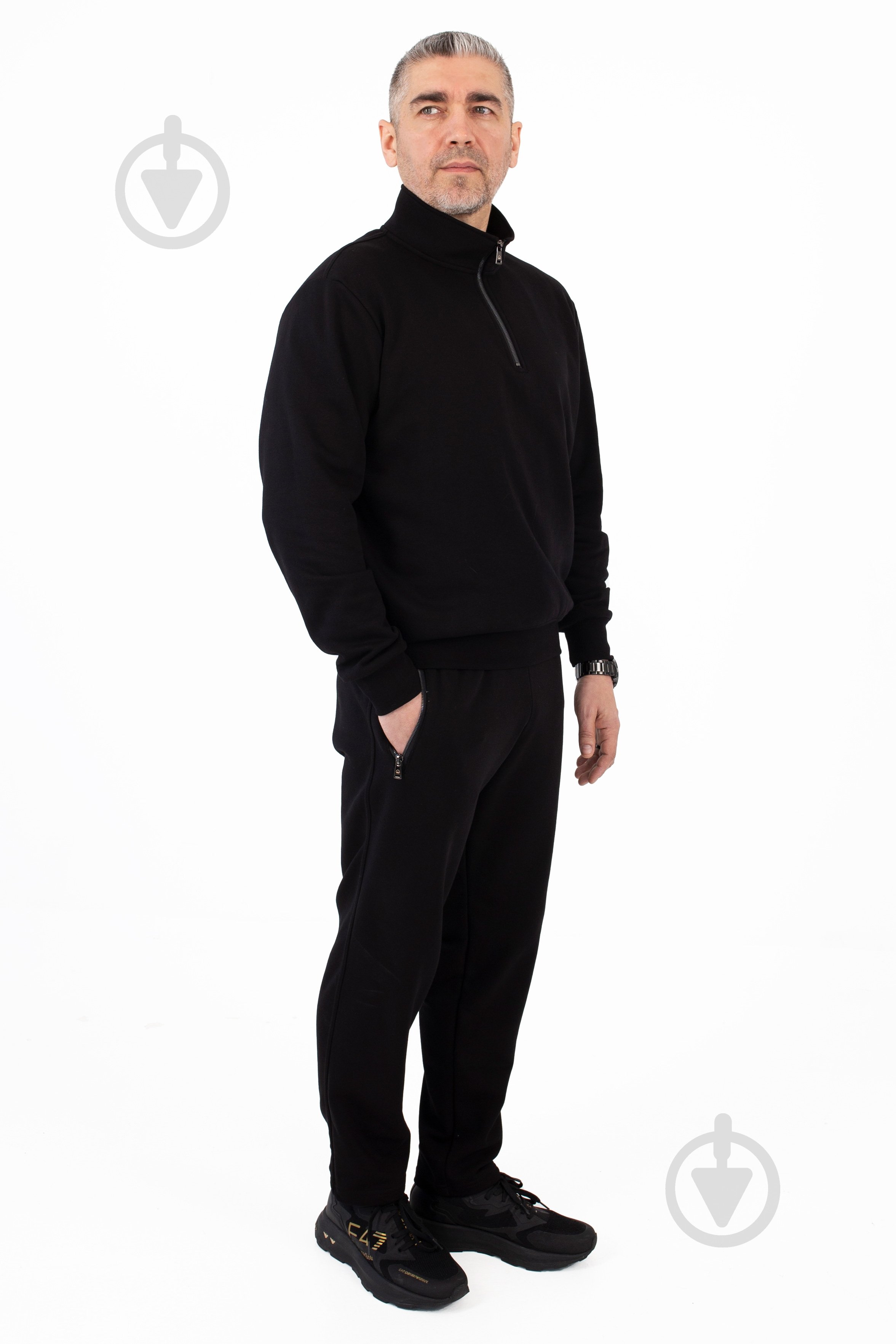 Джемпер BAVOVNA ESS HALF ZIP FT BVNM101-010 р.L чорний - фото 5