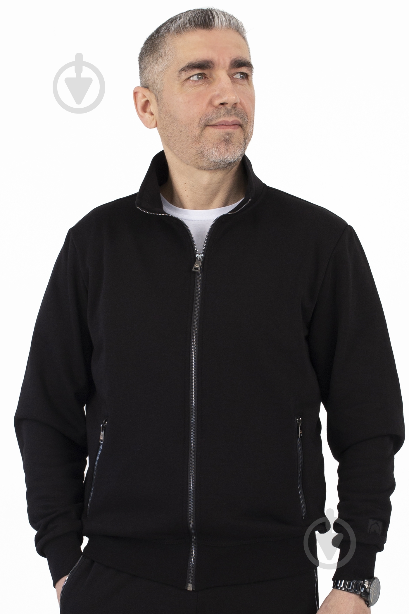 Джемпер BAVOVNA ESS FZ TRACK JKT FT BVNM102-010 р.L черный - фото 5