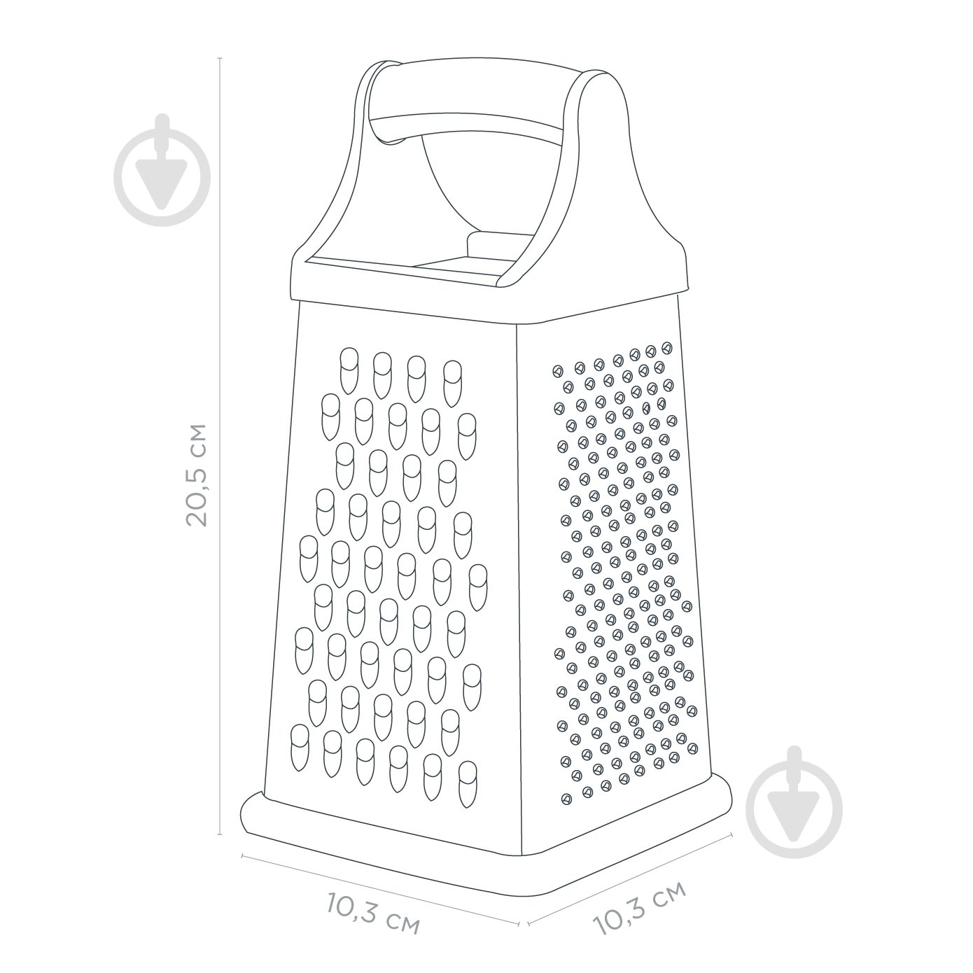 Тертка багатофункціональна Vinzer 4 в 1 50650 - фото 2 Тертка багатофункціональна Vinzer 4 в 1 50650 - фото 2