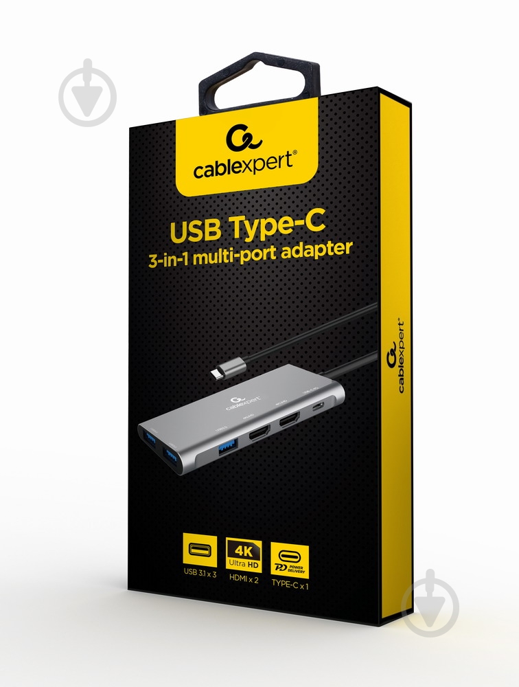 Док-станция Cablexpert A-CM-COMBO3-03 dark grey (A-CM-COMBO3-03) - фото 4