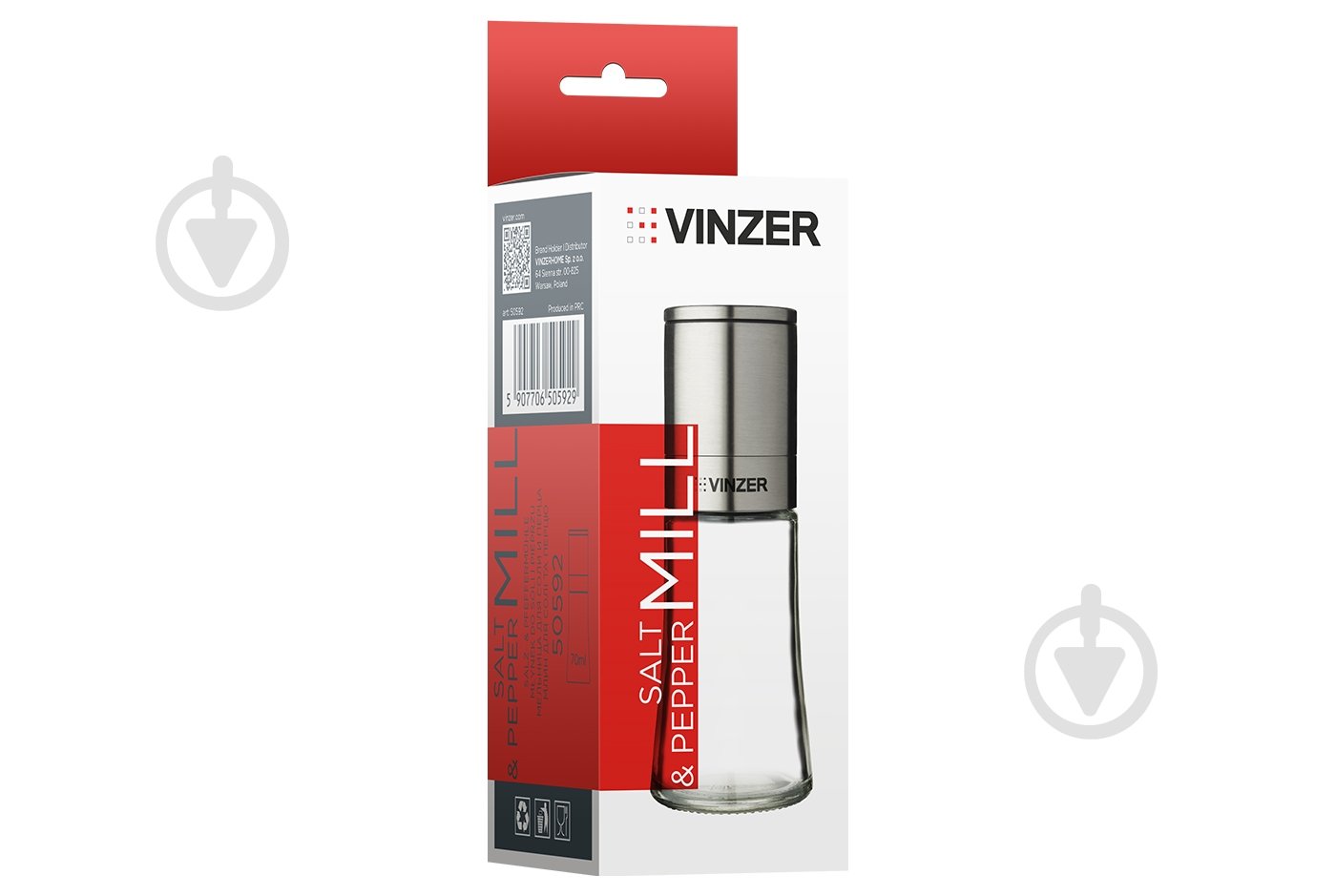 Млинок для солі та перцю Vinzer 70 мл 50592 - фото 3