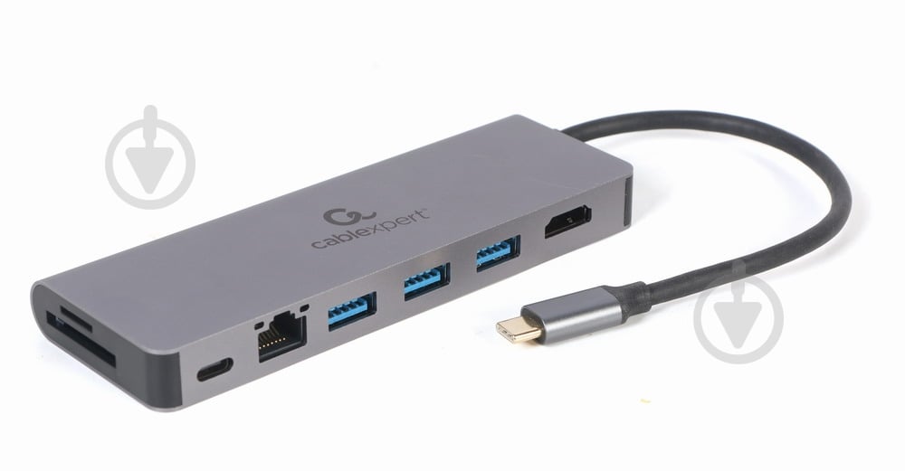 Док-станция Cablexpert A-CM-COMBO5-05 dark grey (A-CM-COMBO5-05) - фото 1