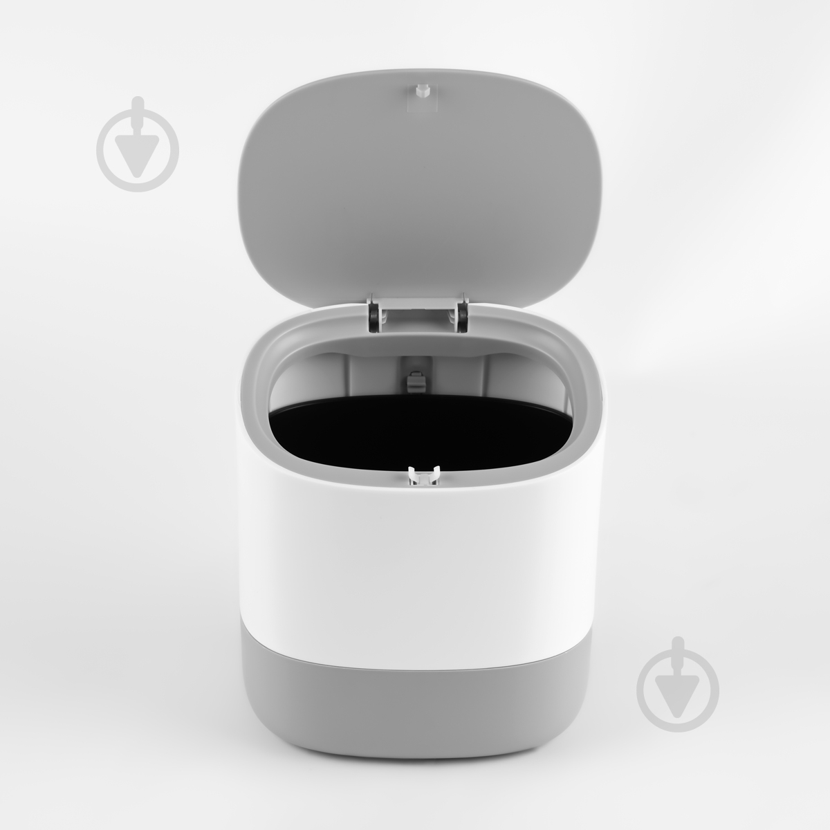 Контейнер для мусора MVM BIN-21 1,5 л белый с серым - фото 2 Контейнер для мусора MVM BIN-21 1,5 л белый с серым - фото 2