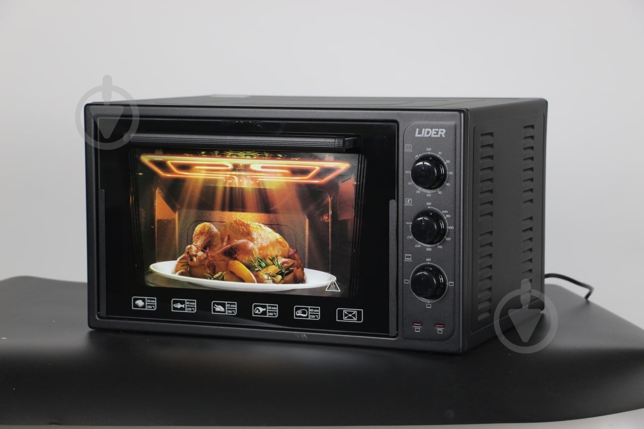 Електрична піч Lider "3623 ECO" BLACK-BLACK - фото 5