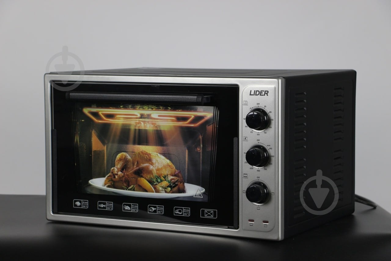 Електрична піч Lider 3623 ECO" GREY-BLACK - фото 4