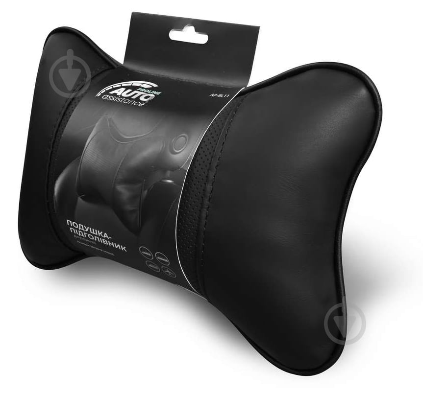 Подушка-підголівник Auto Assistance Proline 28х20х8 см чорна AP-BL05 - фото 3