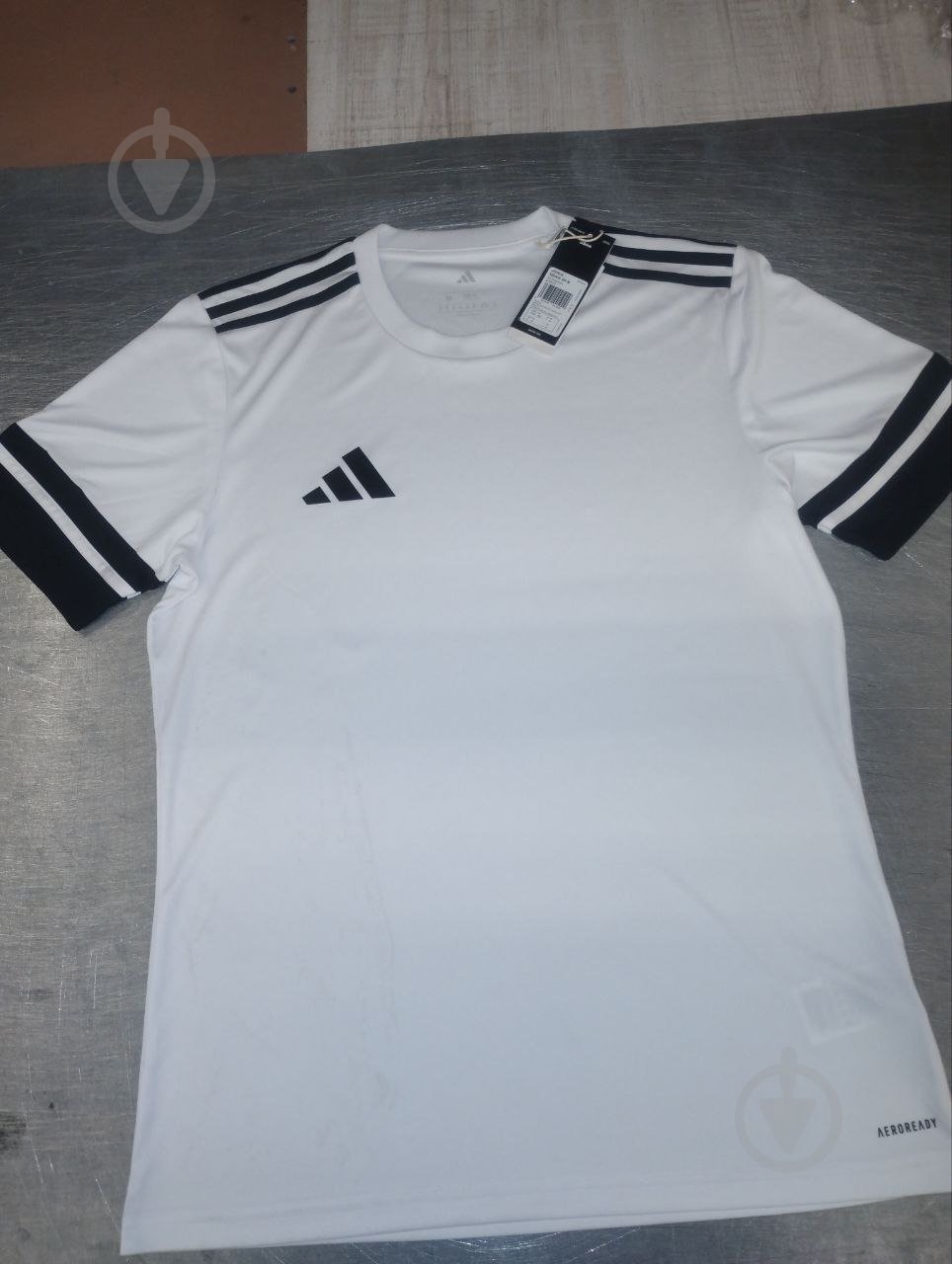 УЦІНКА! Футболка Adidas SQUA25 JSY M JG5835 р.M білий (УЦ №2527) - фото 10 УЦІНКА! Футболка Adidas SQUA25 JSY M JG5835 р.M білий (УЦ №2527) - фото 10
